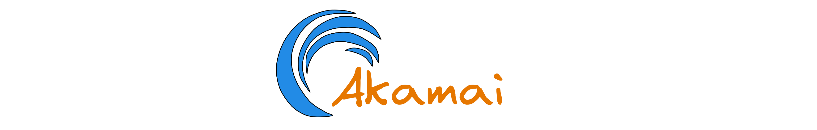 Poor rendition of Akamai's logo